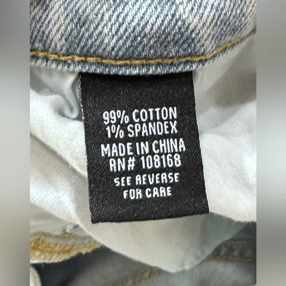 RSQ Mens Slim Taper Jeans 28x32 Light Wash Distressed Stretch Denim‎ - Picture 6 of 8